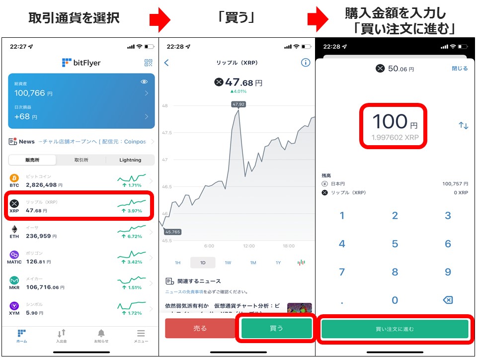 販売所購入方法1
